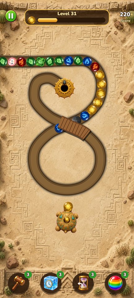 Figure-eight track with a bridge